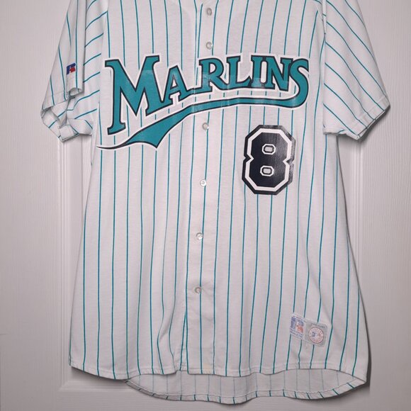 VINTAGE Andre Dawson Florida Marlins USED Jersey: DISTRESSED, XL, 8, Baseball PM - Picture 2 of 10
